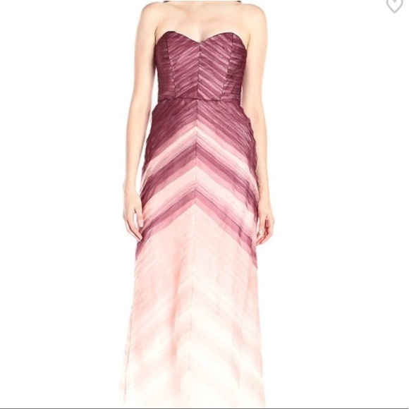 Parker Black Sweetheart Strapless Tiered Silk Gown - Picture 6 of 8